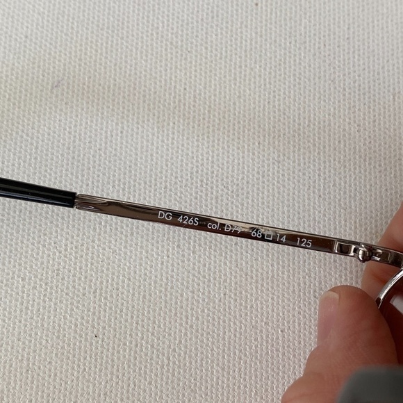 DOLCE&GABBANA RIMMED SILVER AVIATOR SUNGLASSES 426 main image 5